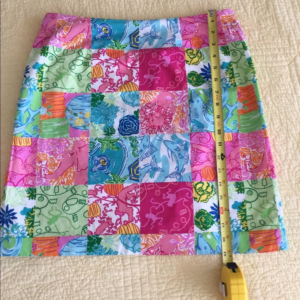 EUC Lilly Pulitzer multipatch skirt